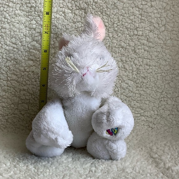 GANZ Webkinz HM078 White Bunny Rabbit Plush Stuffed Animal Toy No Code - Picture 4 of 7